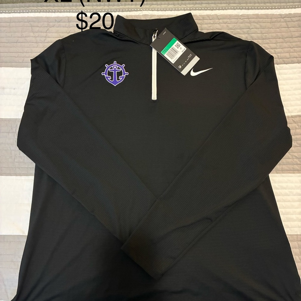 Nike Portland pilots Black and Purple Quarter-Zip Top